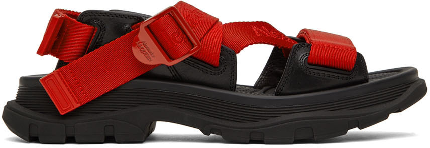 alexander mcqueen red and black