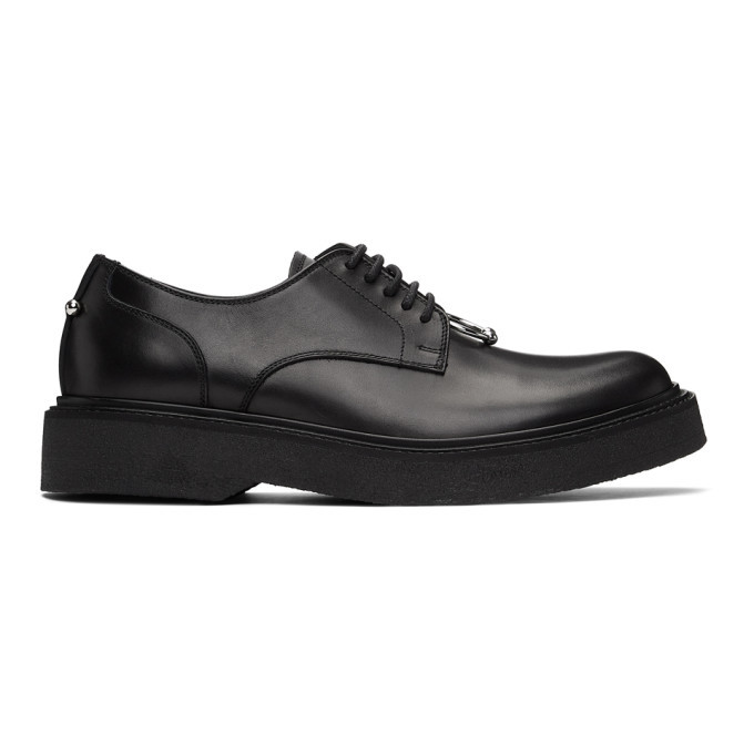 Neil Barrett Black Pierced Punk Derbys Neil Barrett