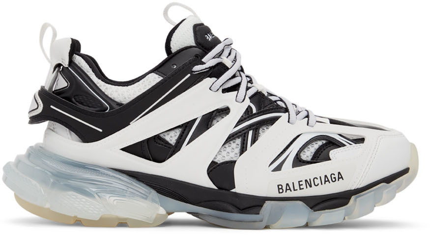 Photo: Balenciaga Black & White Track Sneakers