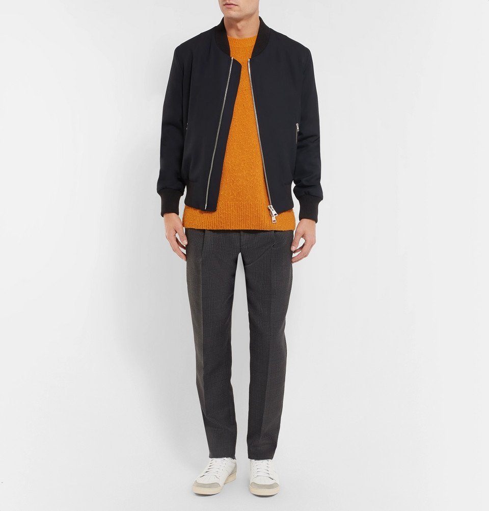 AMI - Wool Bomber Jacket - Men - Navy AMI