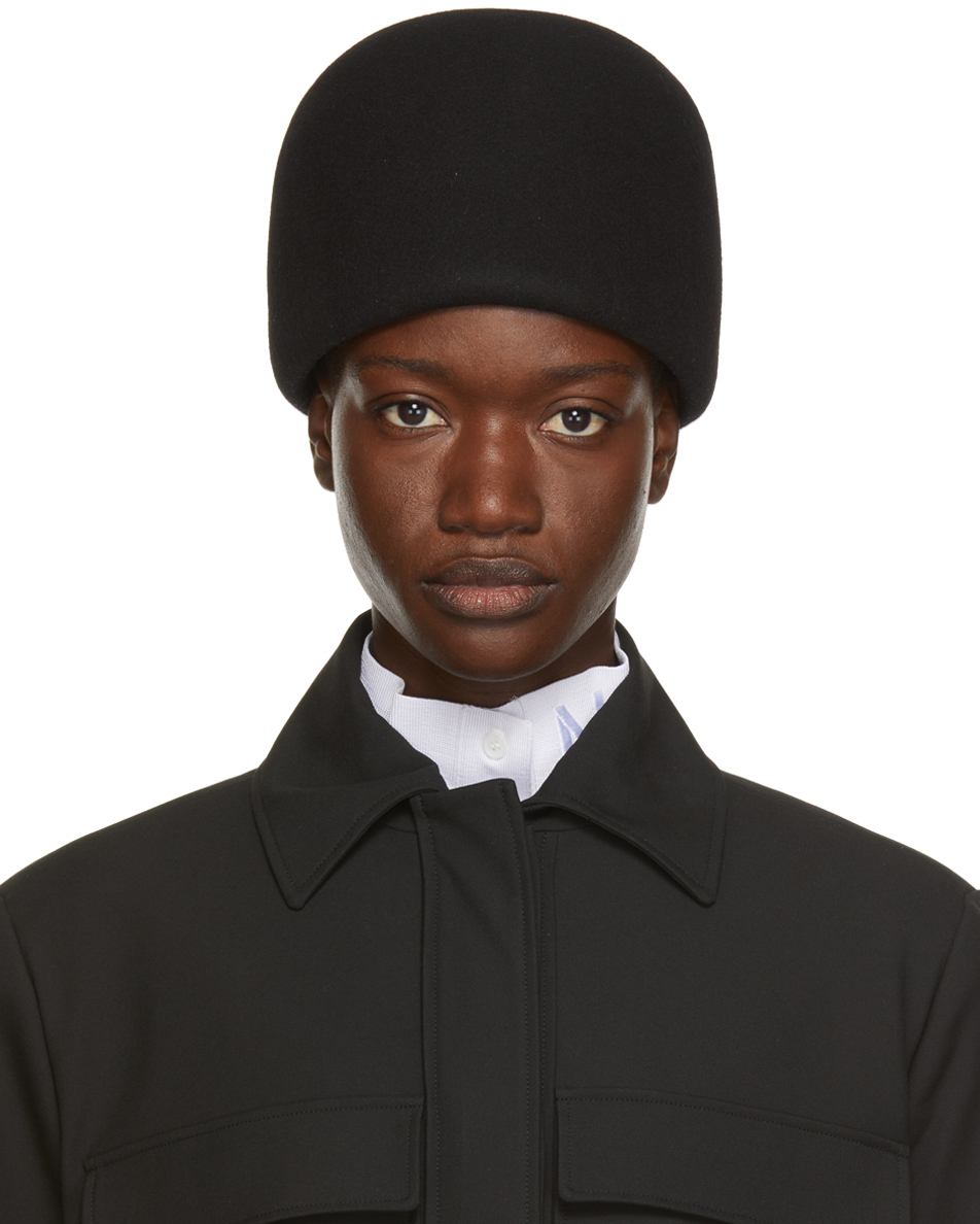 Nina Ricci Black Felted Wool Hat Nina Ricci