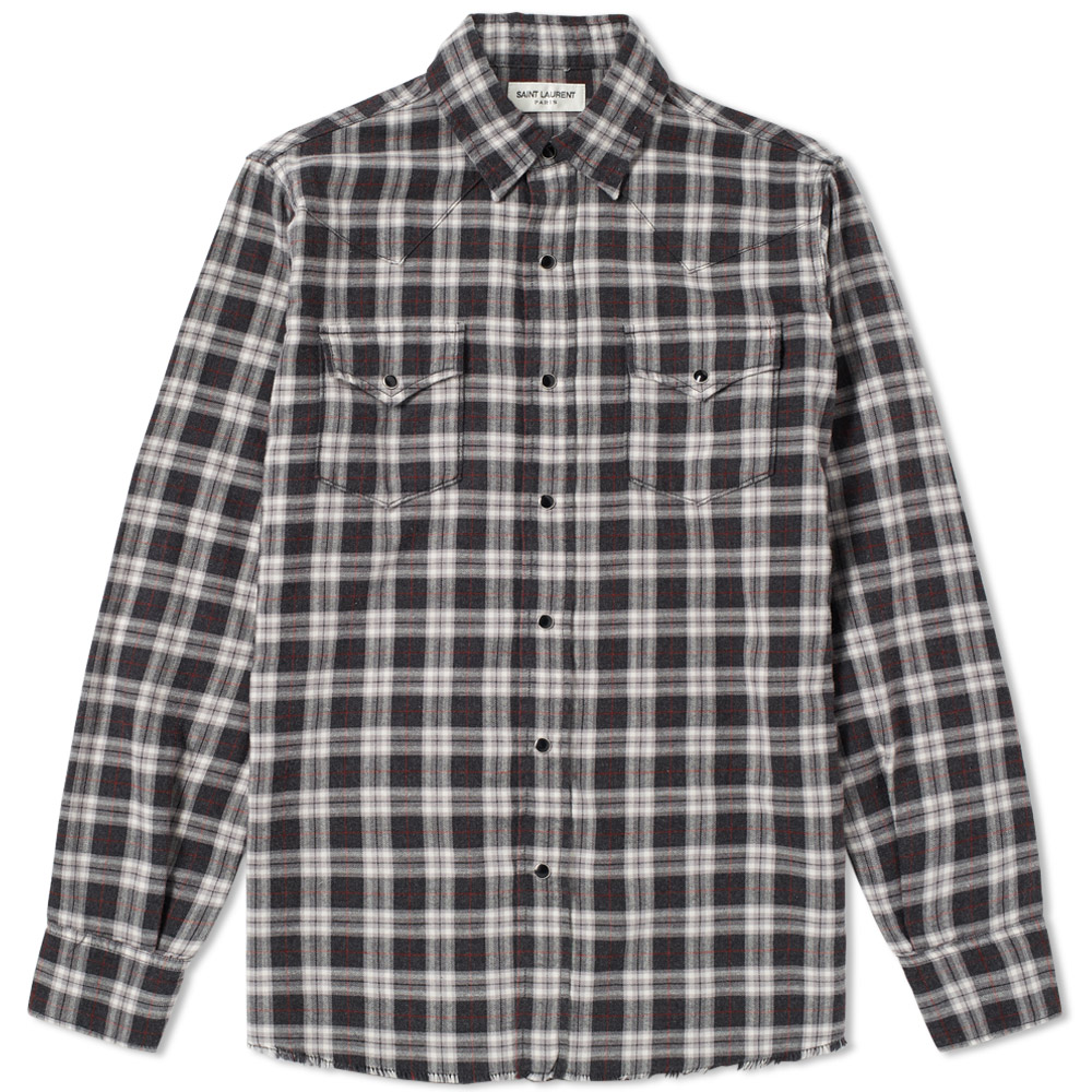 saint laurent flannel shirt