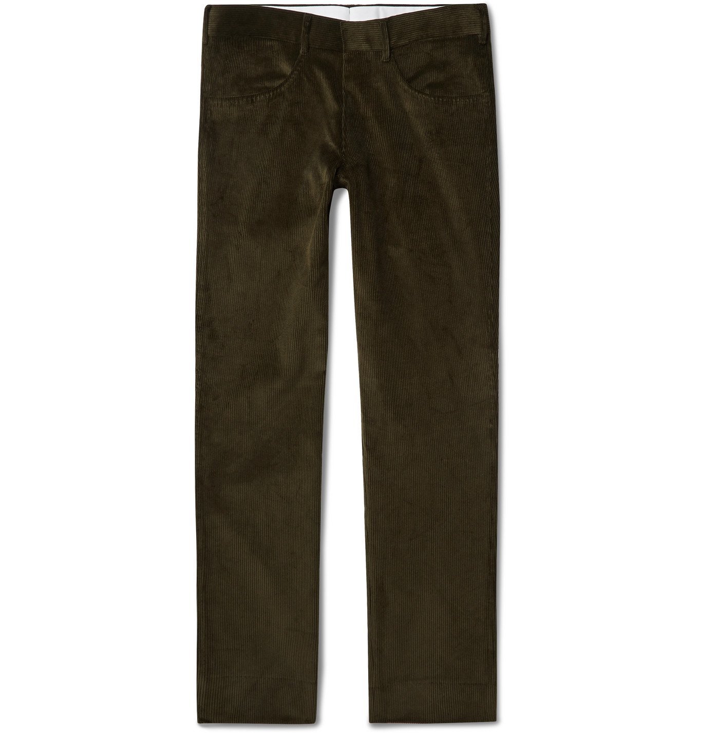 Anderson & Sheppard - Slim-Fit Cotton-Corduroy Trousers - Green ...