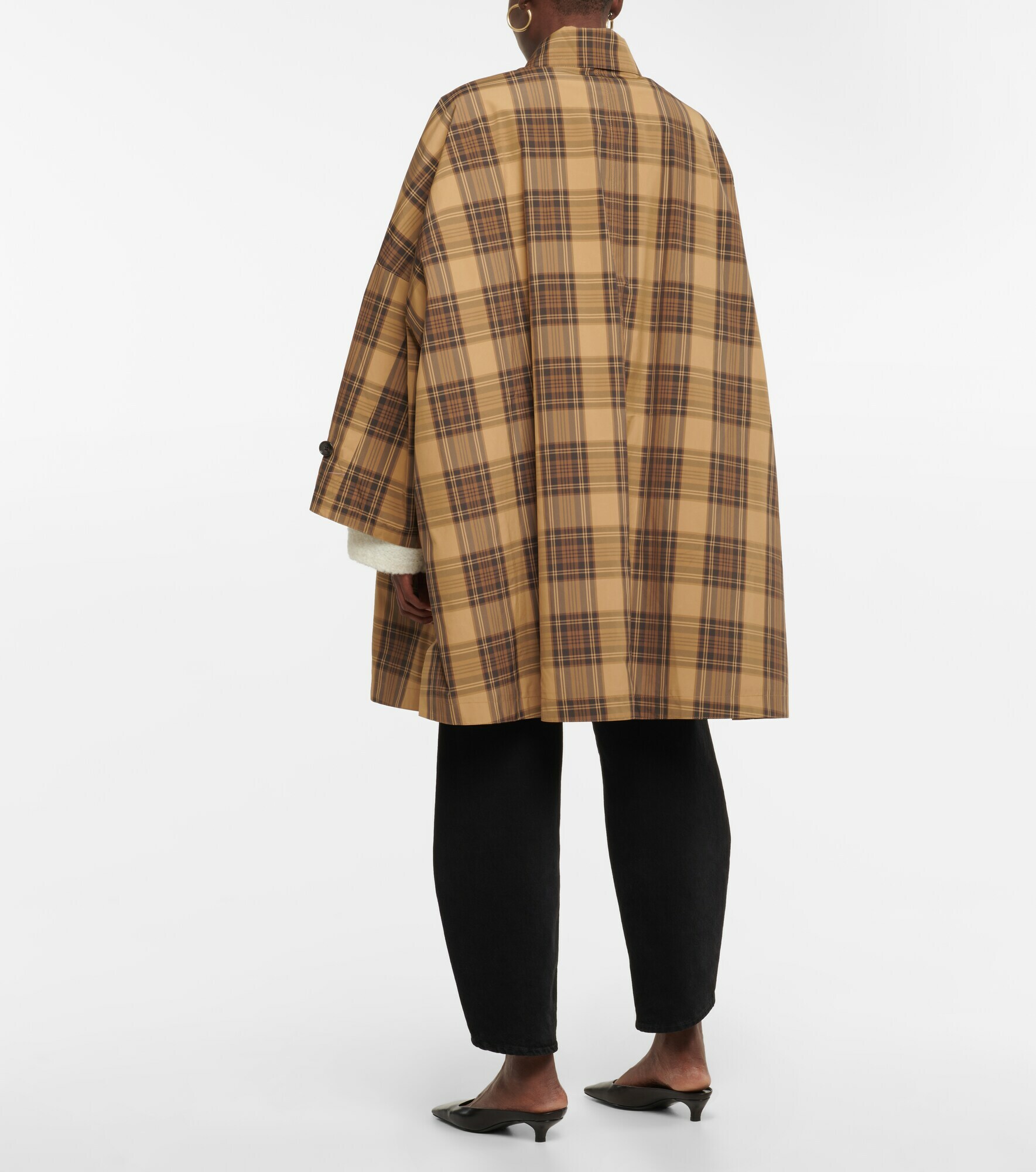 Toteme - Checked A-line coat Toteme