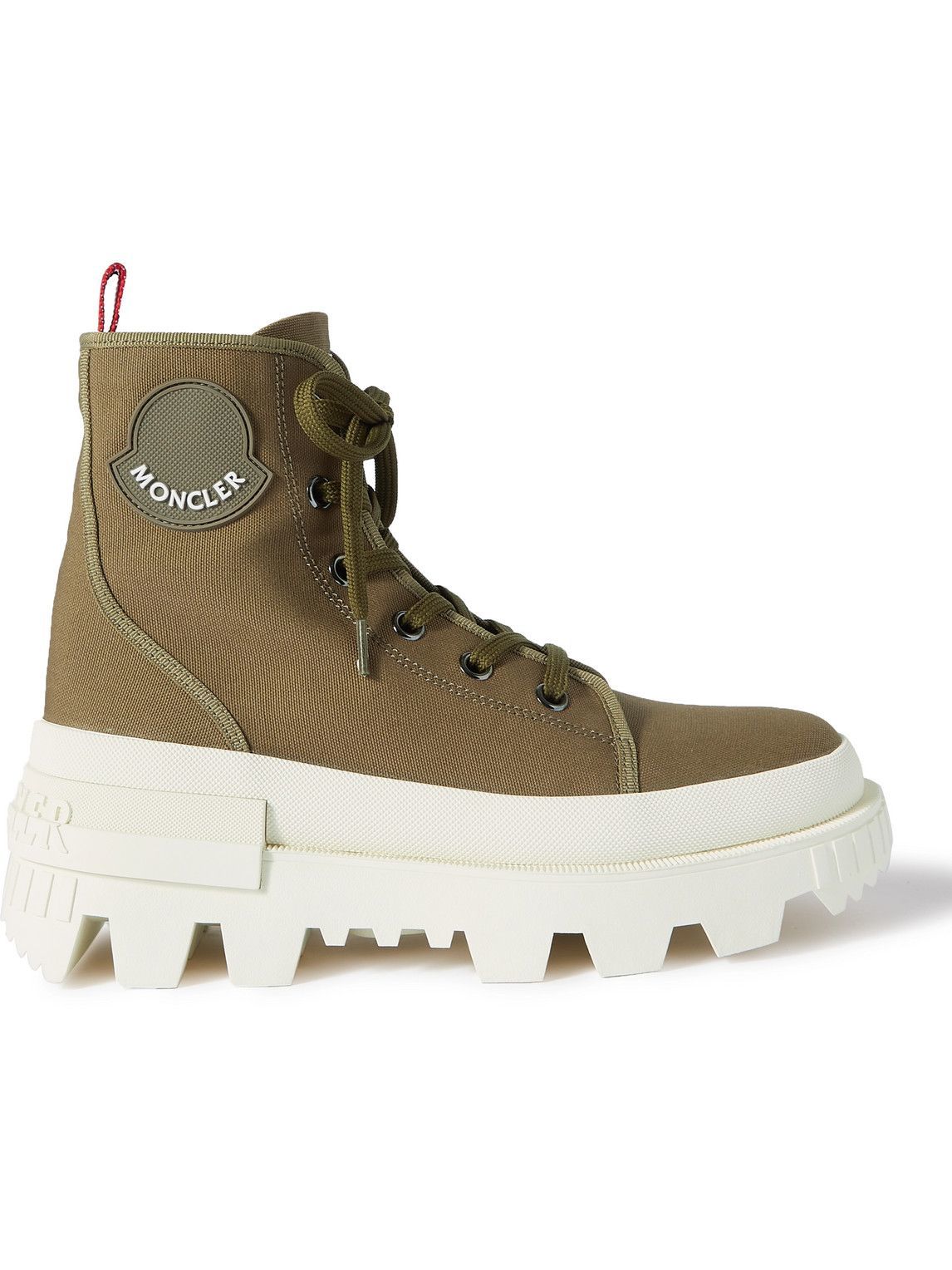 Moncler - Desertyx Rubber-Trimmed Canvas Boots - Green Moncler