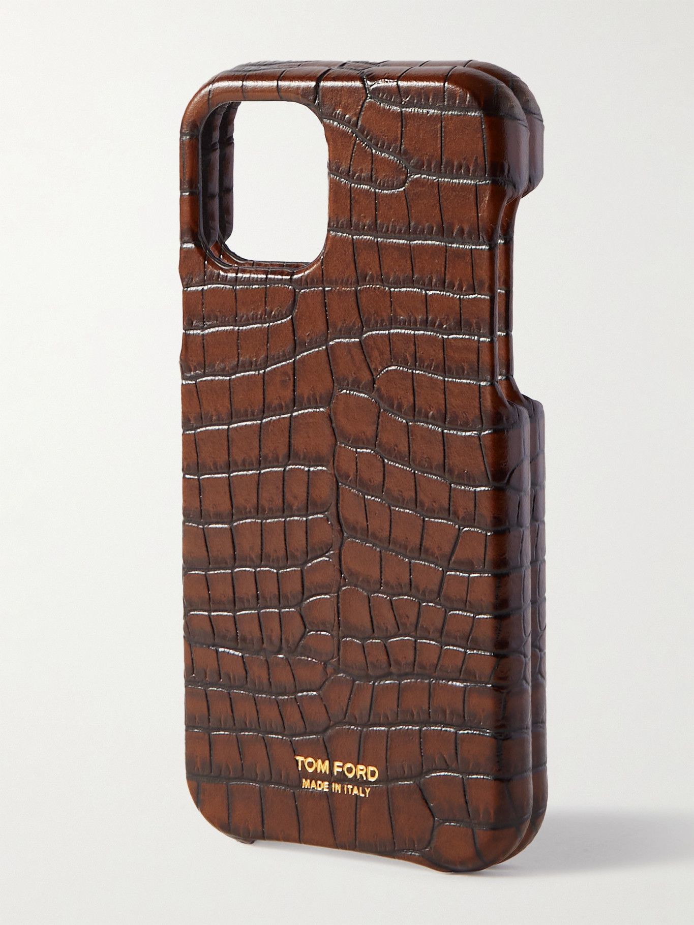 TOM FORD - Croc-Effect Leather iPhone 12 Pro Case TOM FORD