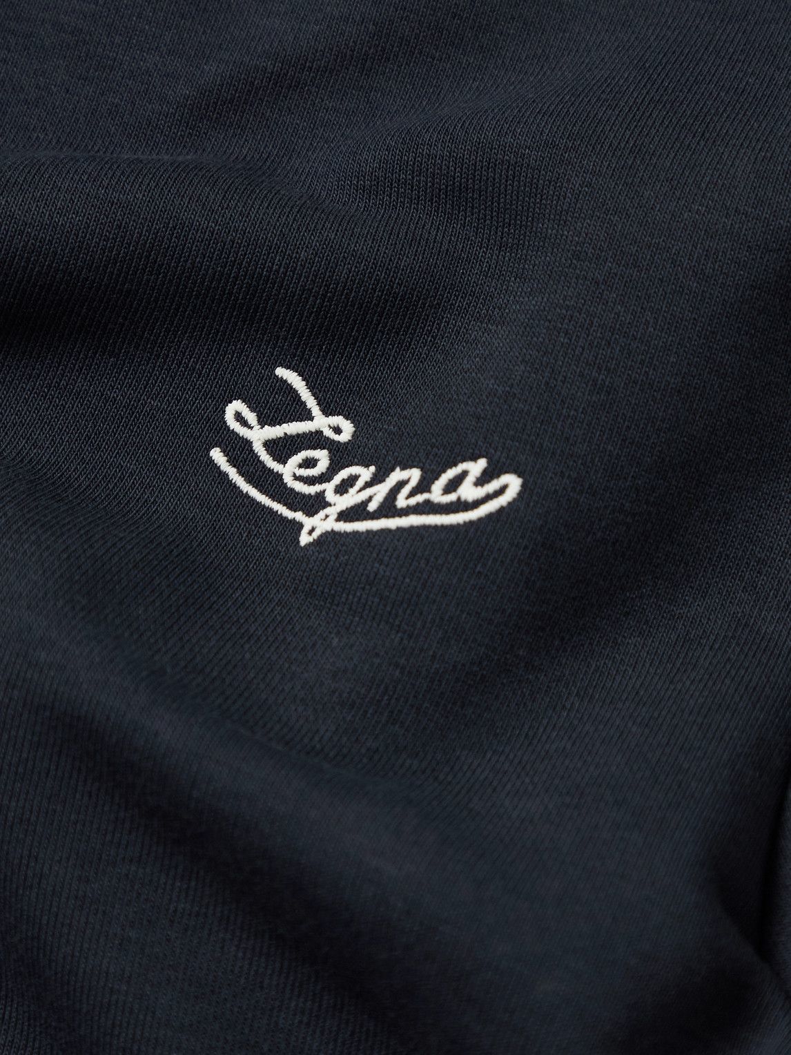 Ermenegildo Zegna - Logo-Embroidered Cotton-Blend Jersey T-Shirt - Blue ...