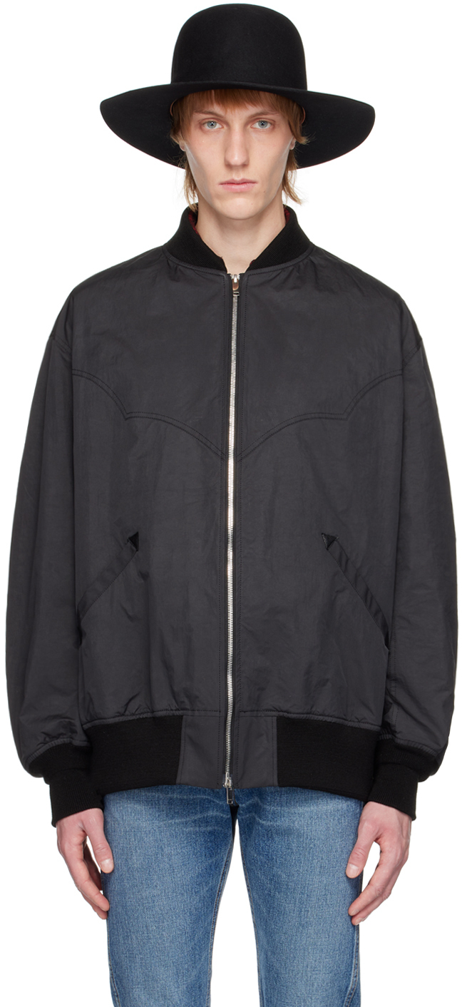 Photo: The Letters Black Western Bomber Jacket