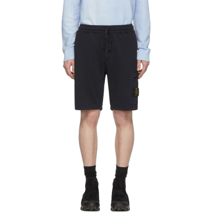 stone island garment dyed sweat short