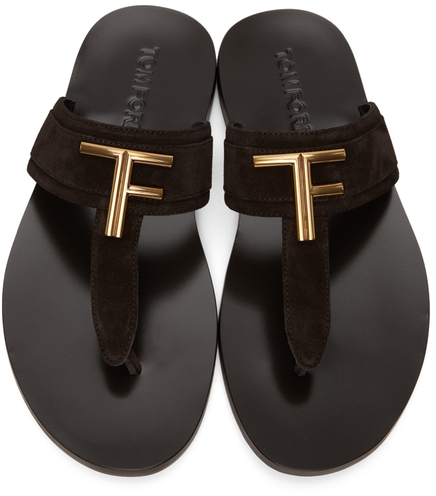 TOM FORD Brown Brighton Sandals TOM FORD