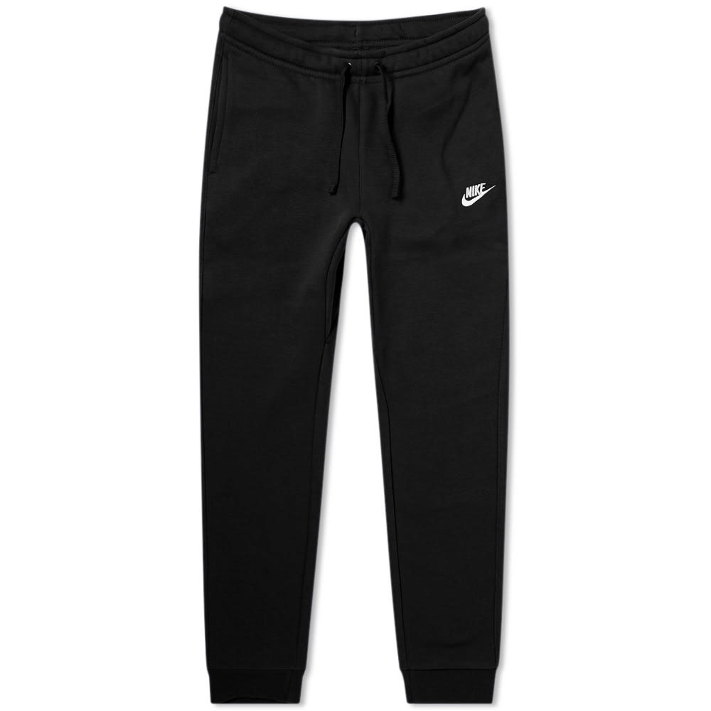 black nike club joggers