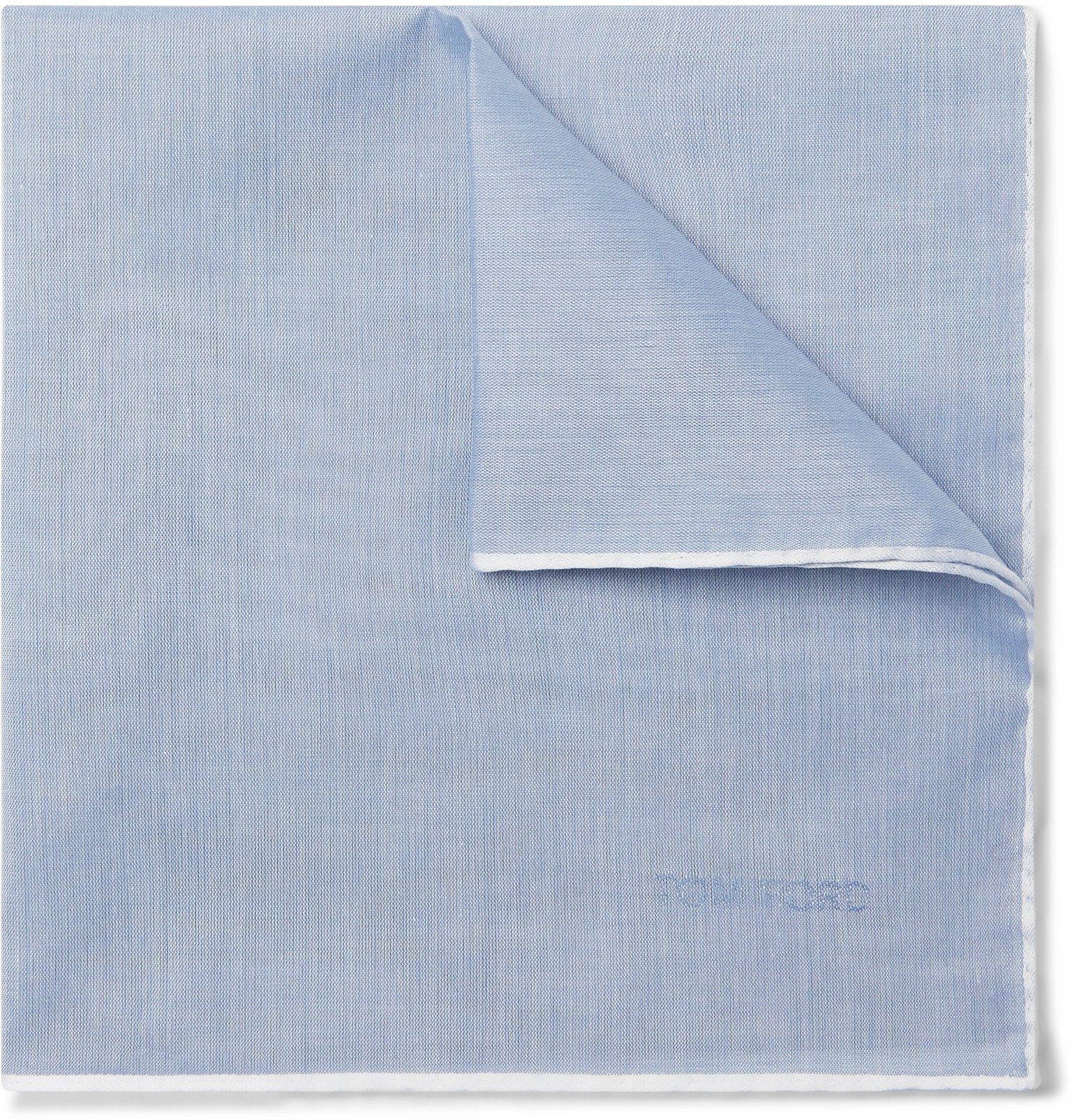 TOM FORD - Cotton Pocket Square - Blue TOM FORD