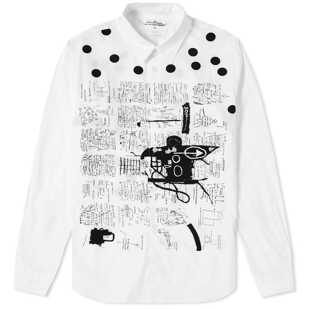 Comme des Garcons SHIRT x Jean-Michel Basquiat Poplin Print Shirt 