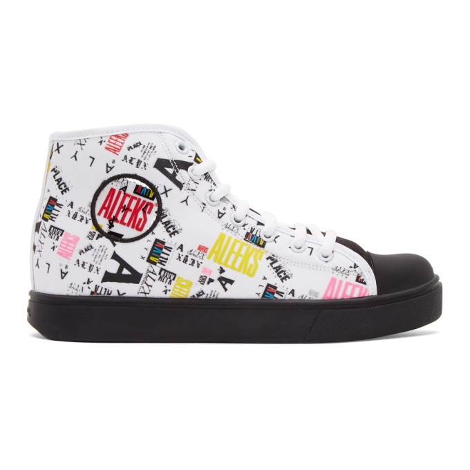 Photo: Alyx White and Black Heelys Edition High-Top Sneakers