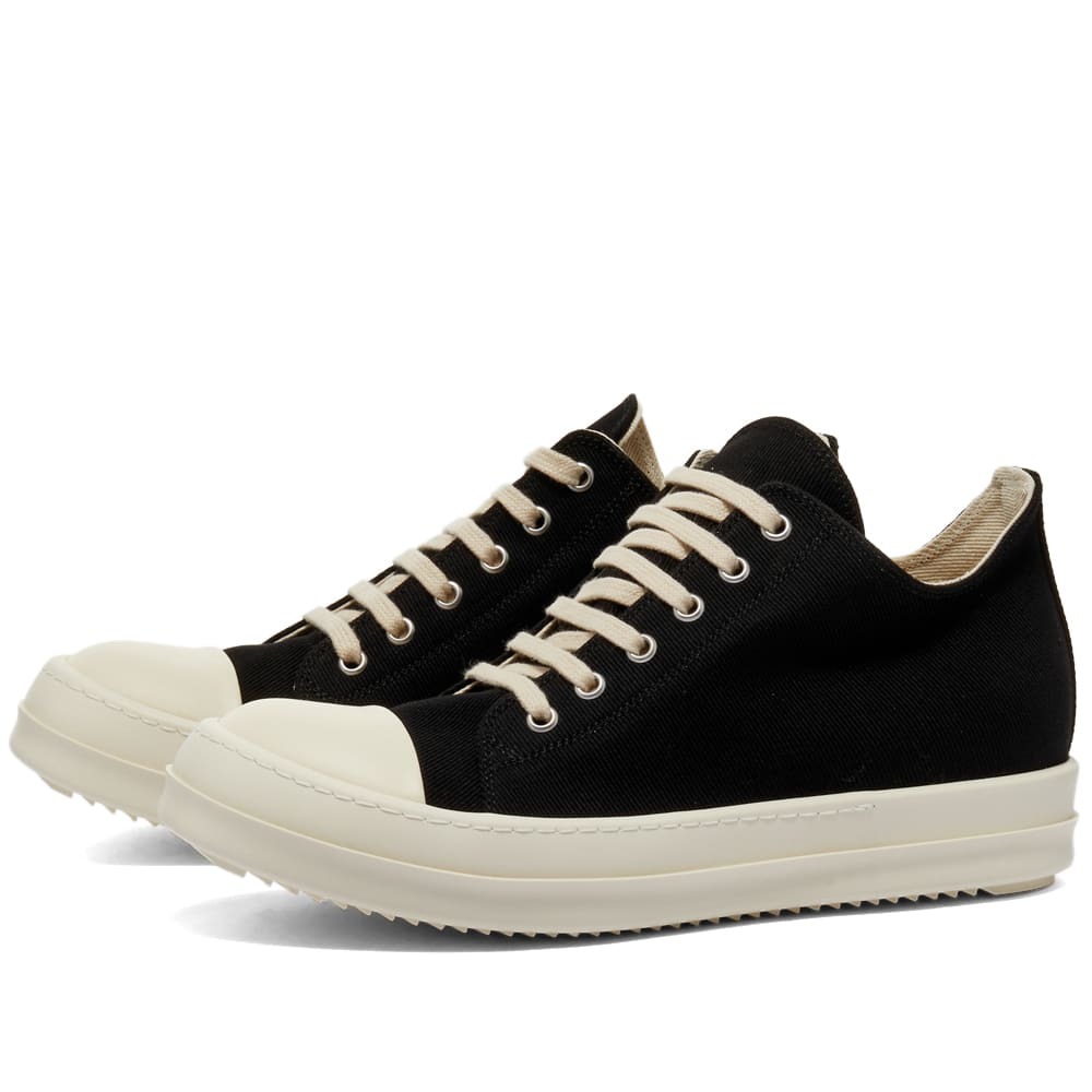 Rick Owens DRKSHDW Women's Low Sneakers in Black/Milk Rick Owens Drkshdw