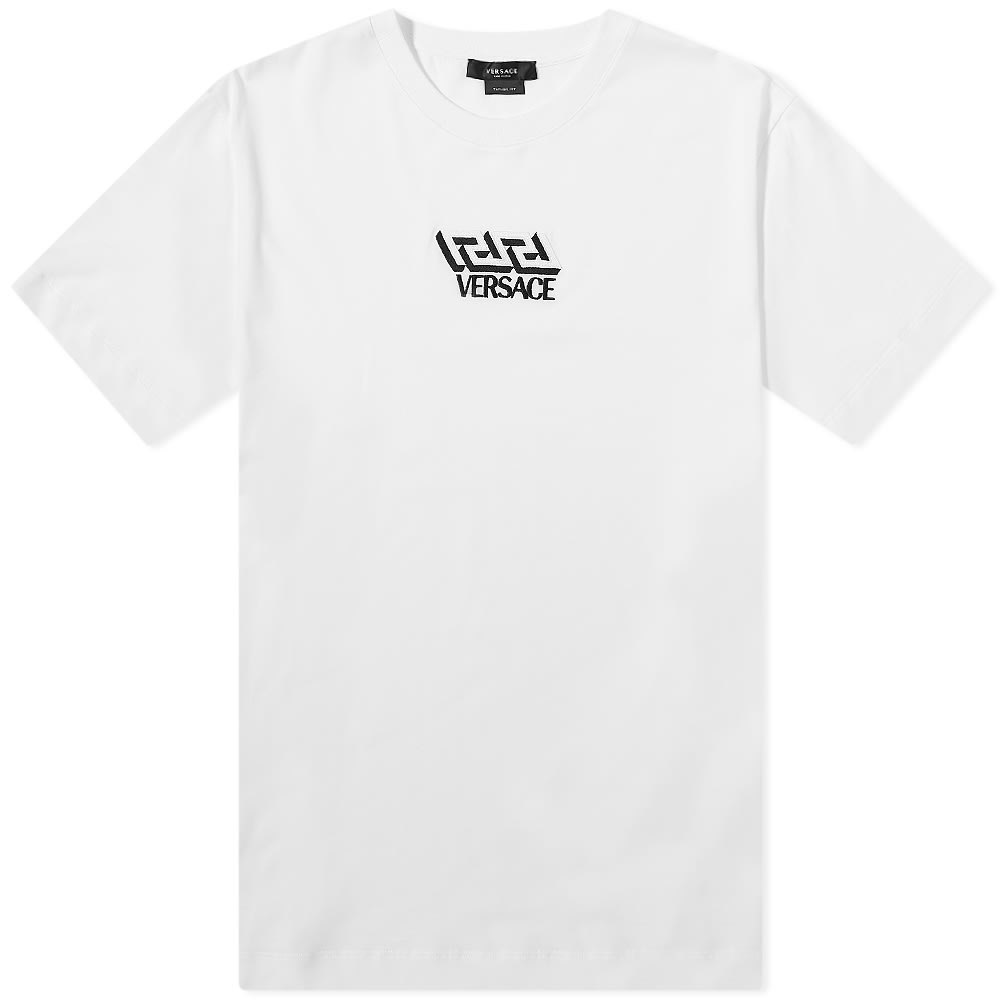 Versace Geometric Greek Logo Tee Versace