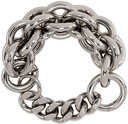 1017 ALYX 9SM Silver Dual Chunky Chain Bracelet