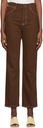 Reformation Brown Cowboy Jeans