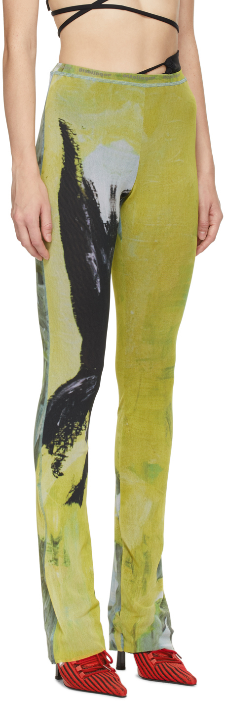 Ottolinger Yellow Mesh Leggings Ottolinger
