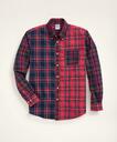 Brooks Brothers Men's Madison Relaxed-Fit Flannel Tartan Fun Shirt