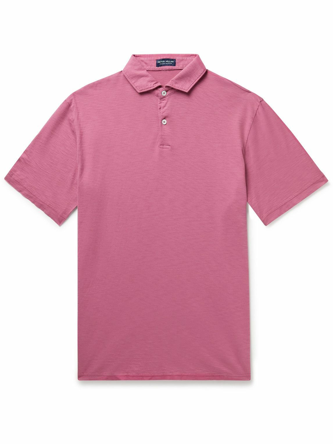 Peter Millar - Journeyman Slub Pima Cotton-Jersey Polo Shirt - Pink ...