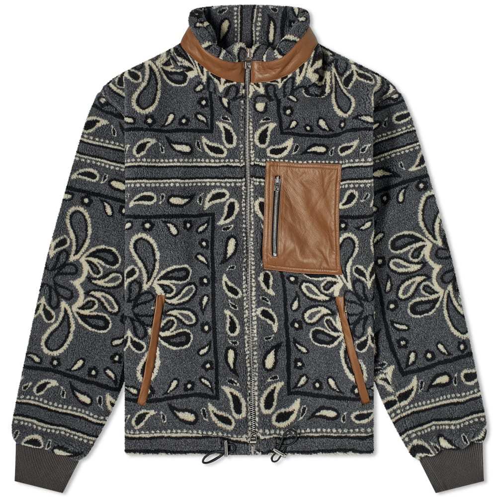 Amiri Bandana Print Zip Up Amiri