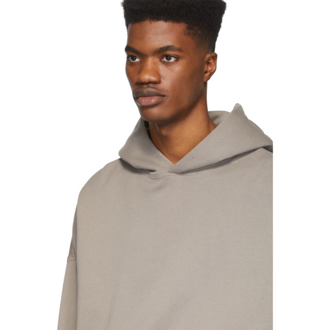 essentials grey pullover moletom com capuz