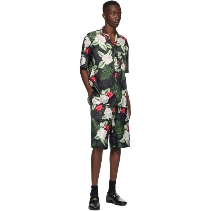 Gucci Black and Green Dream Print Shirt 