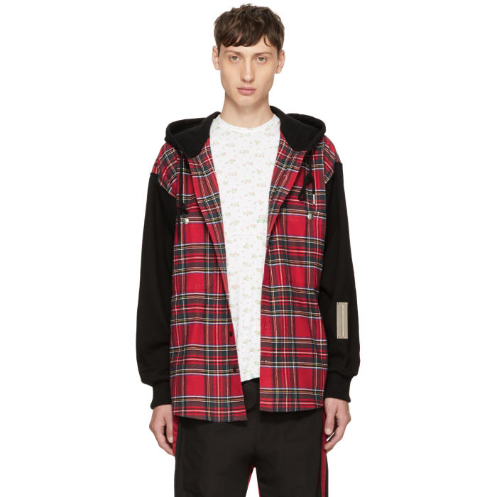 red check hoodie