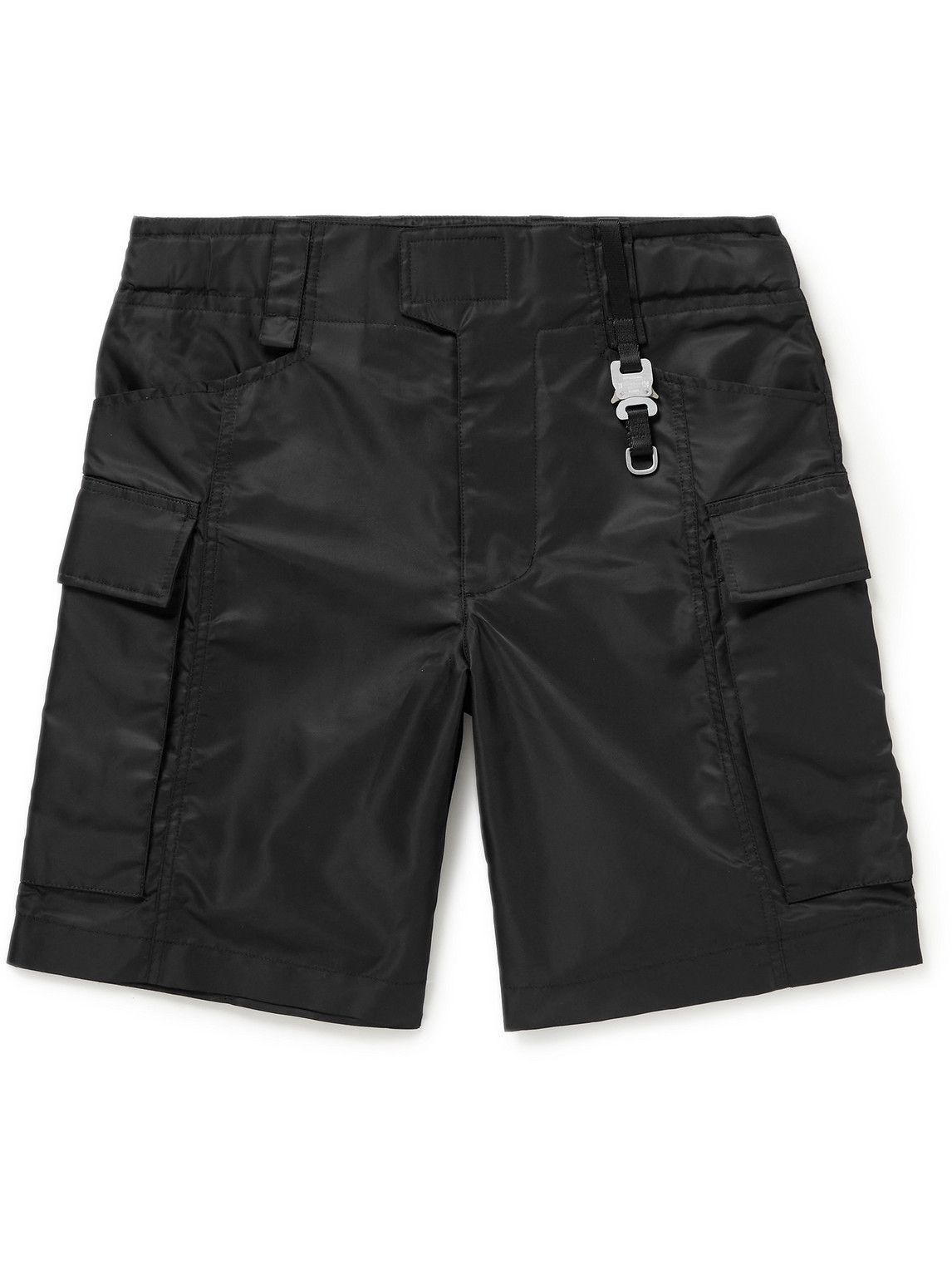 1017 ALYX 9SM - Straight-Leg Buckle-Embellished Shell Shorts - Black