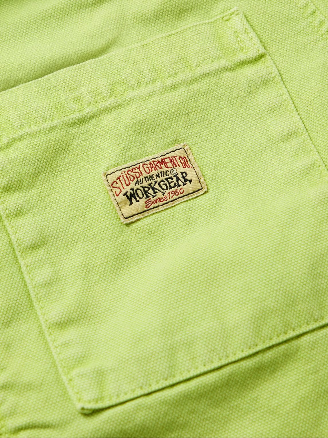 Stussy - Cotton-Canvas Overshirt - Green Stussy