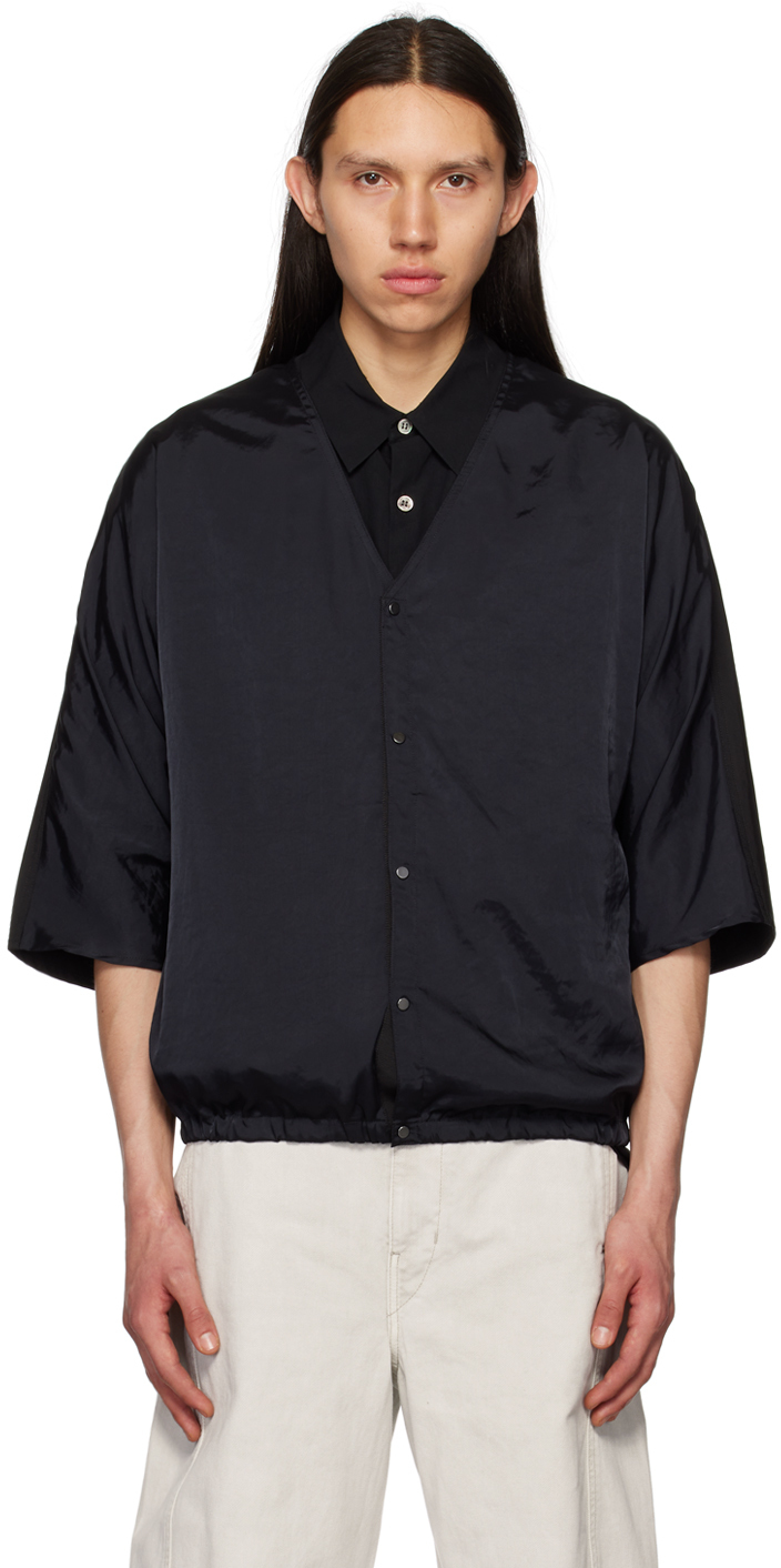 rito structure Black Combined Cardigan rito structure