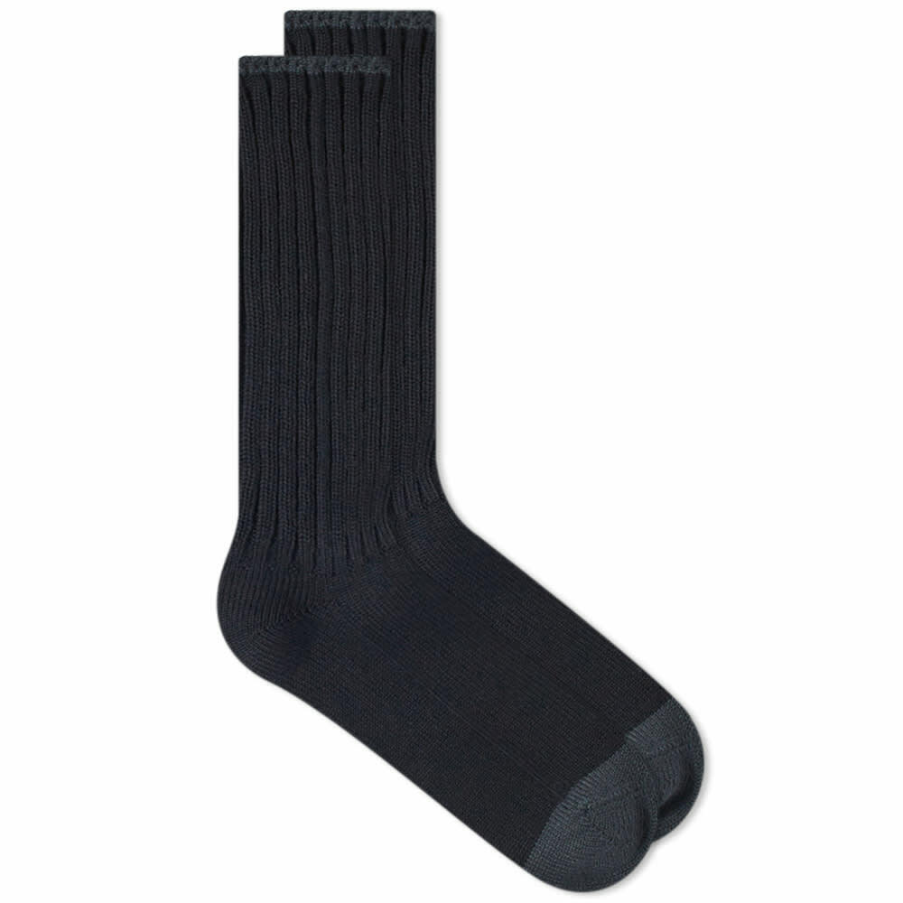 Sacai Men's Rib Sock in Black Sacai