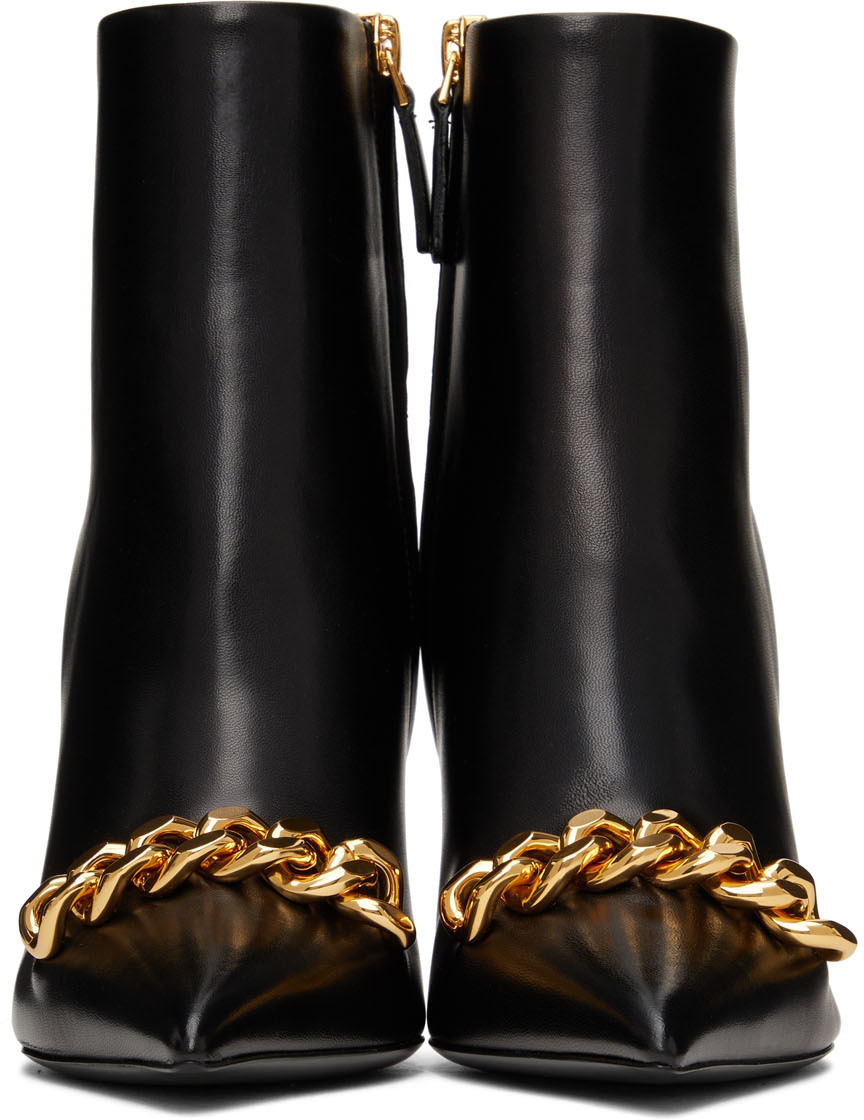 TOM FORD Black Iconic Chain Boots TOM FORD