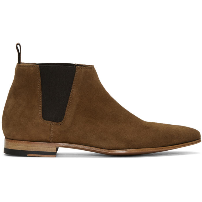 Paul Smith Brown Suede Marlowe Chelsea Boots Paul Smith