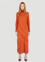 Swirl Knit Dress in Orange