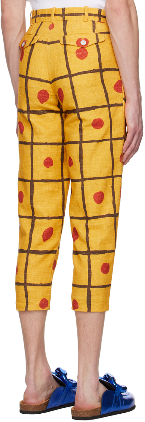 Late Checkout Yellow Checkered Trousers