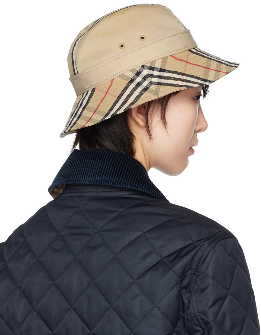 Burberry Beige Supernova Bucket Hat Burberry