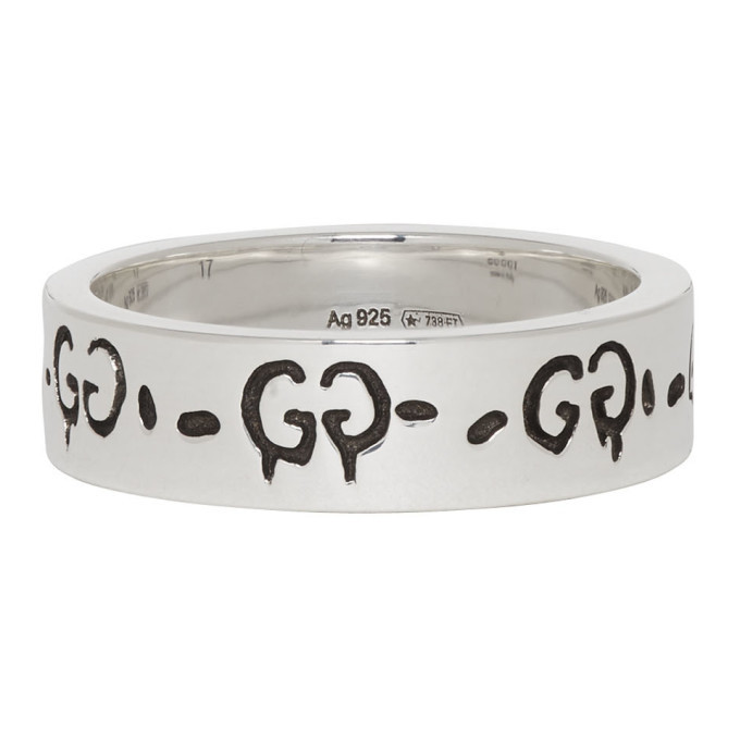 gucci ghost ring ssense