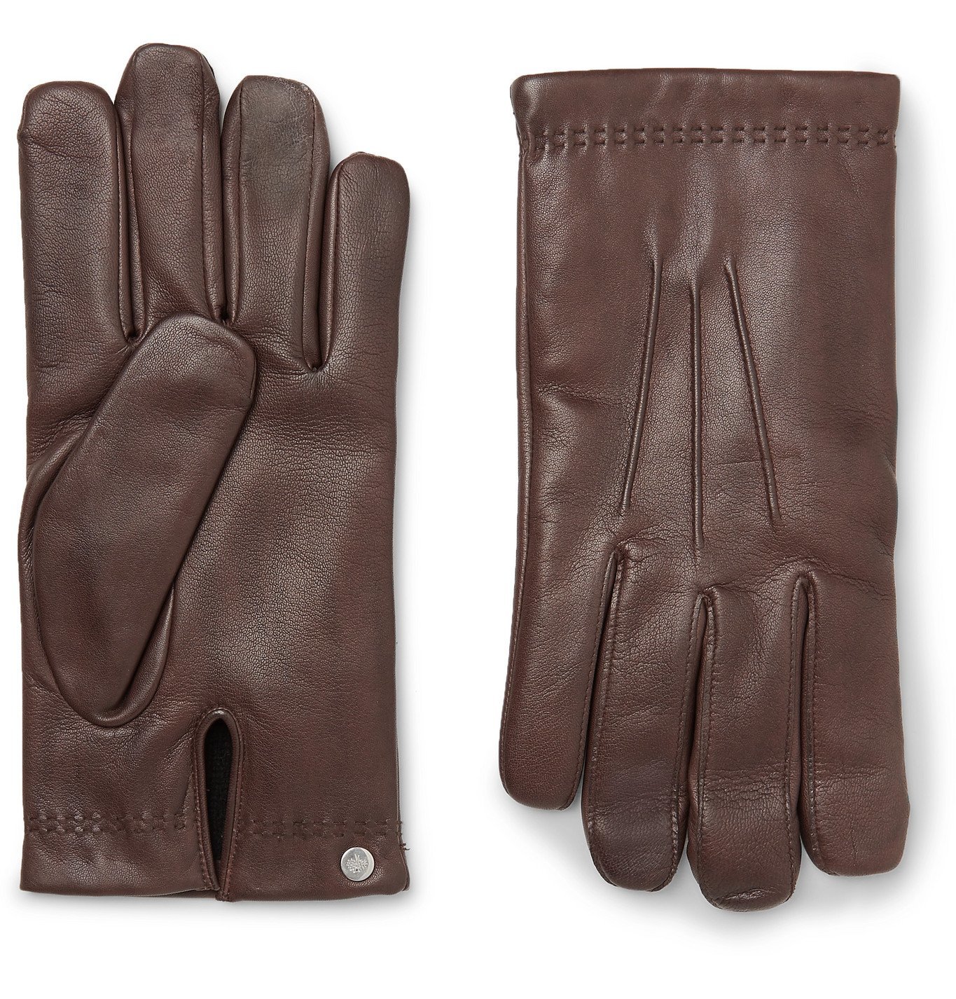 Mulberry - Cashmere-Lined Leather Gloves - Brown Mulberry