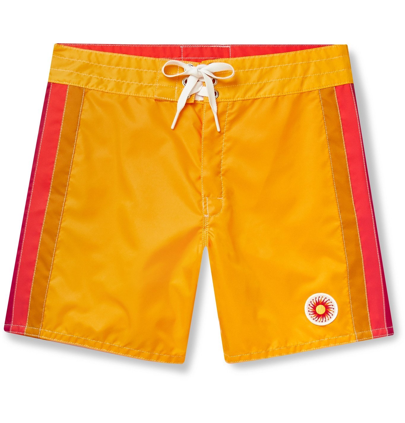 Striped Swim Shorts - Yellow Birdwell