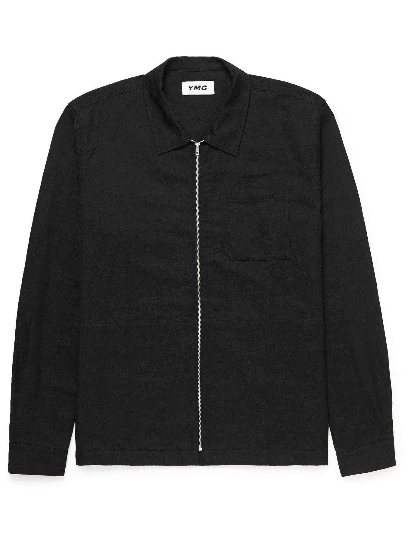 YMC - Bowie Floral-Jacquard Cotton Jacket - Black YMC