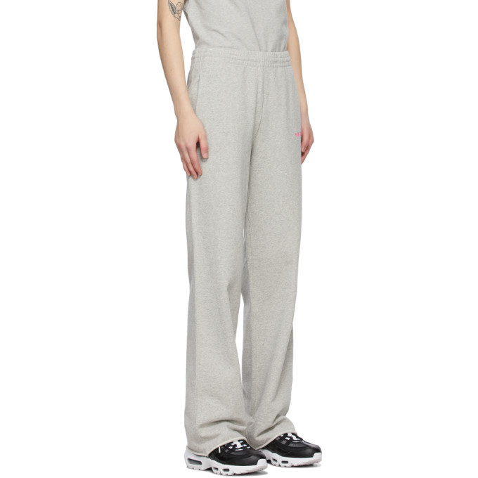 Helmut Lang Grey Wide-Leg Lounge Pants 
