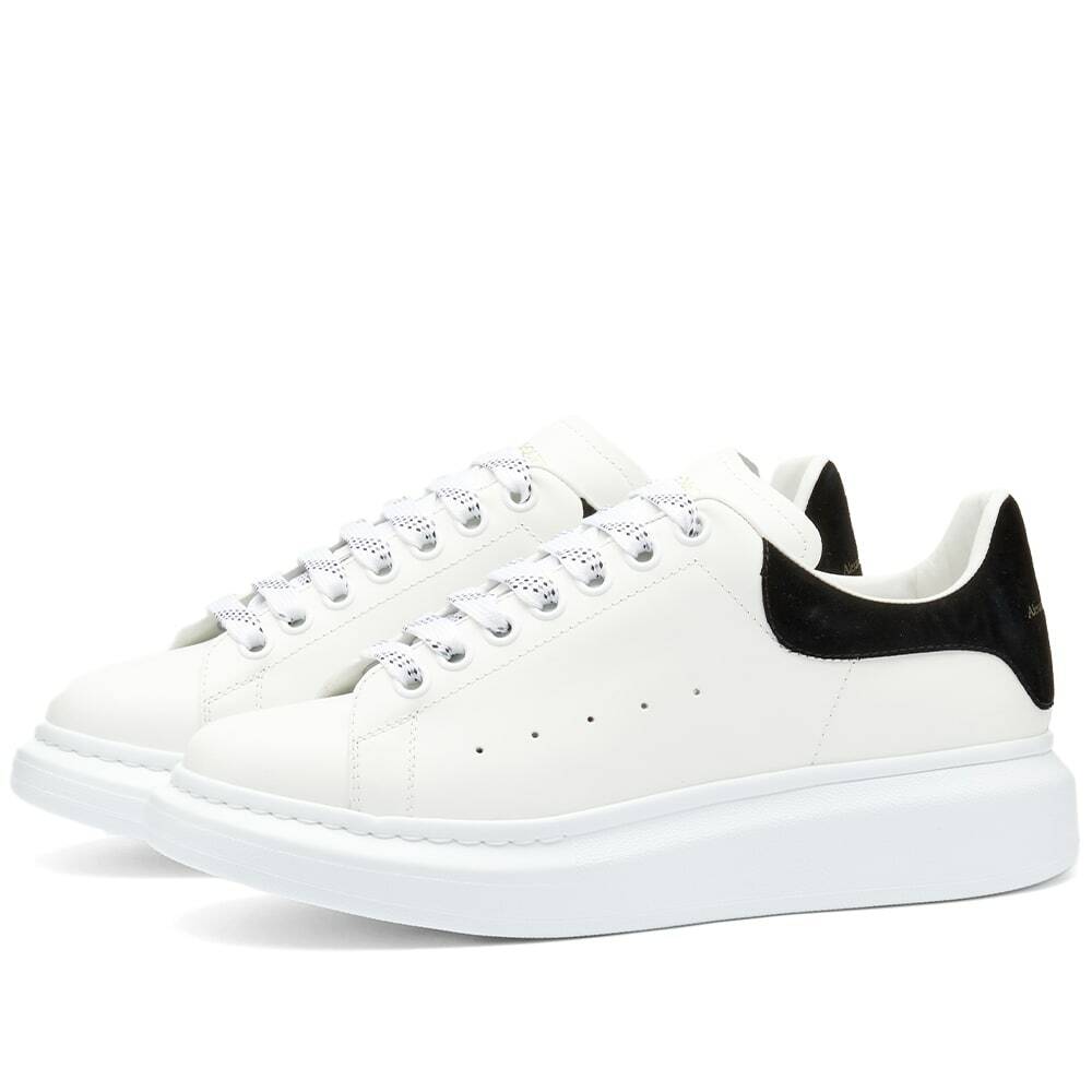 Alexander McQueen Women's Heel Tab Wedge Sole Sneakers in White ...