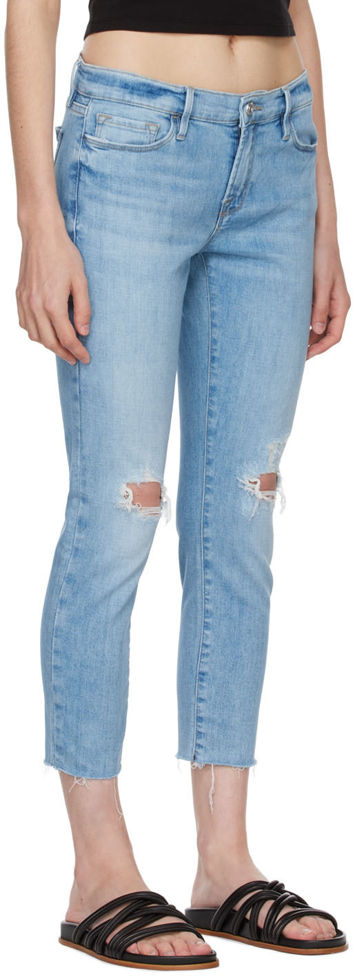 Frame Blue 'Le Garçon Crop' Jeans Frame Denim