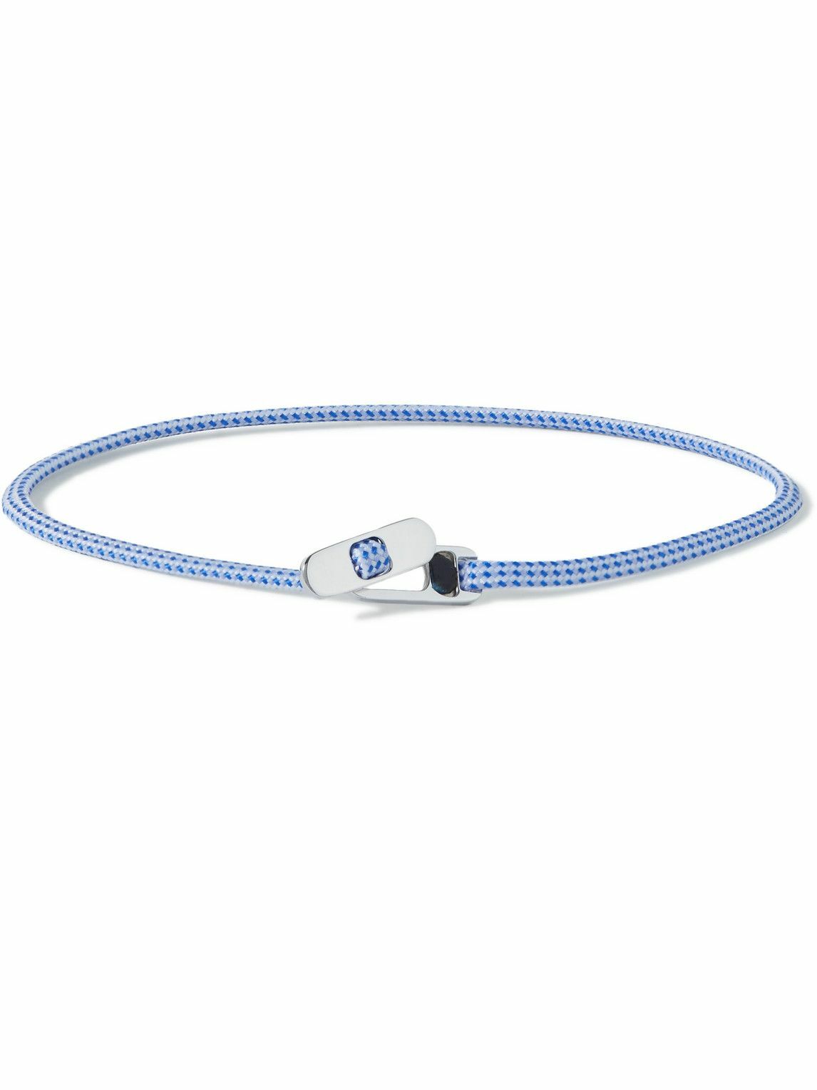 Photo: Miansai - Metric Rope and Silver Bracelet - Blue