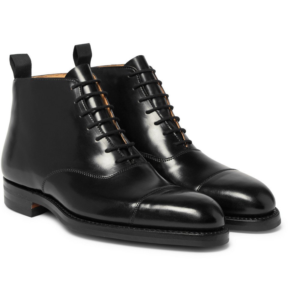 George Cleverley - William Cap-Toe Horween Shell Cordovan Leather Boots ...