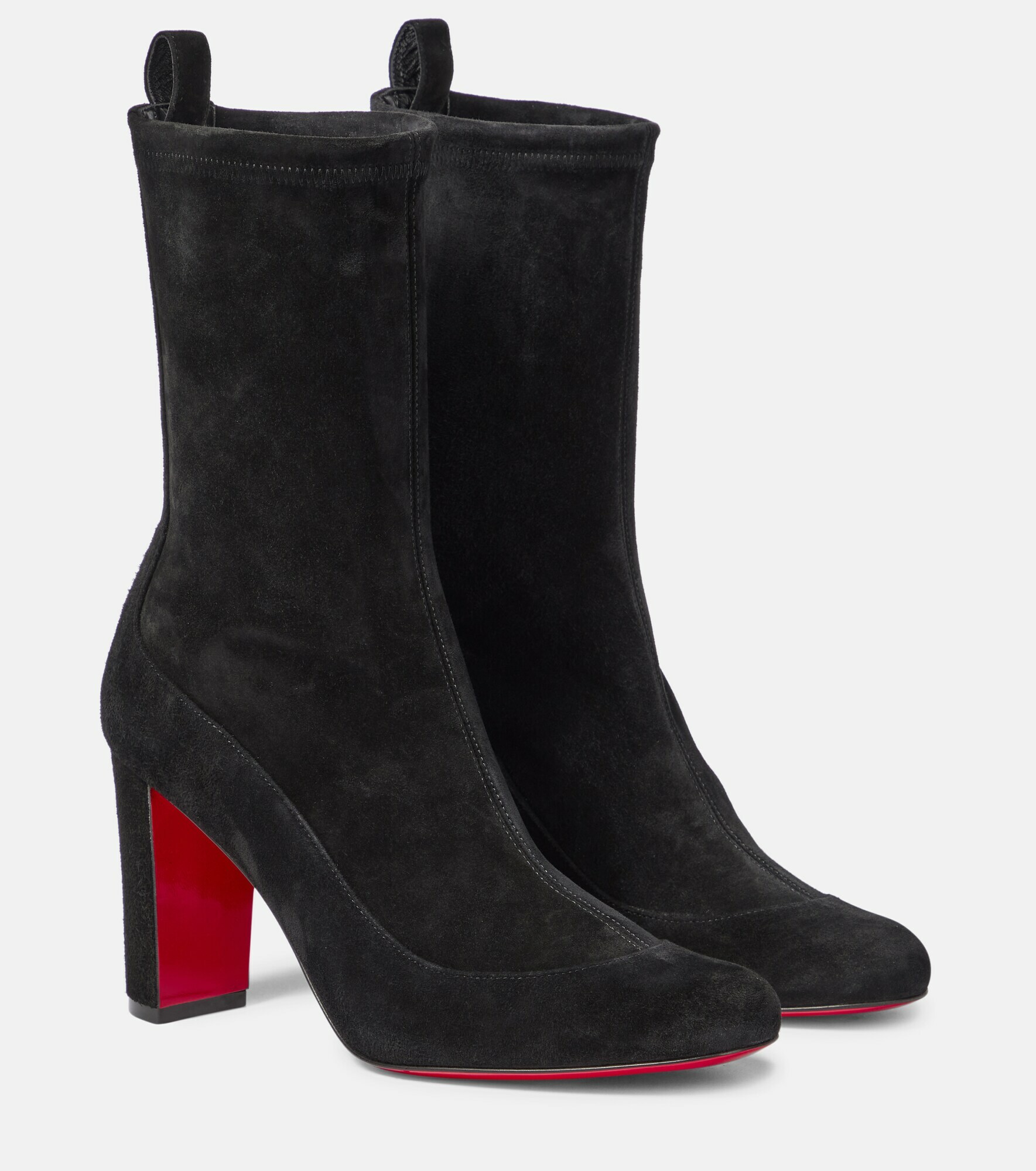Christian Louboutin - Gena 85 suede ankle boots Christian