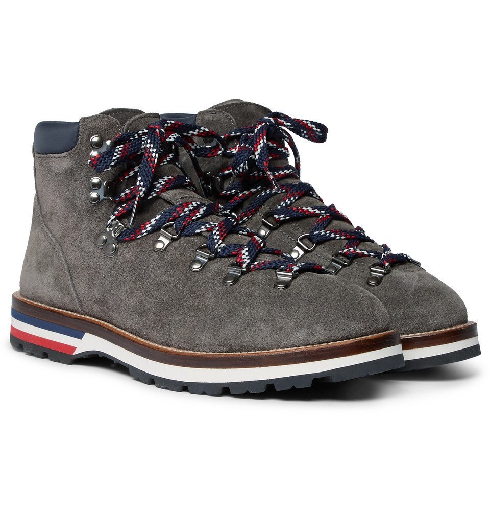 Moncler - Peak Nubuck Hiking Boots - Men - Light gray Moncler