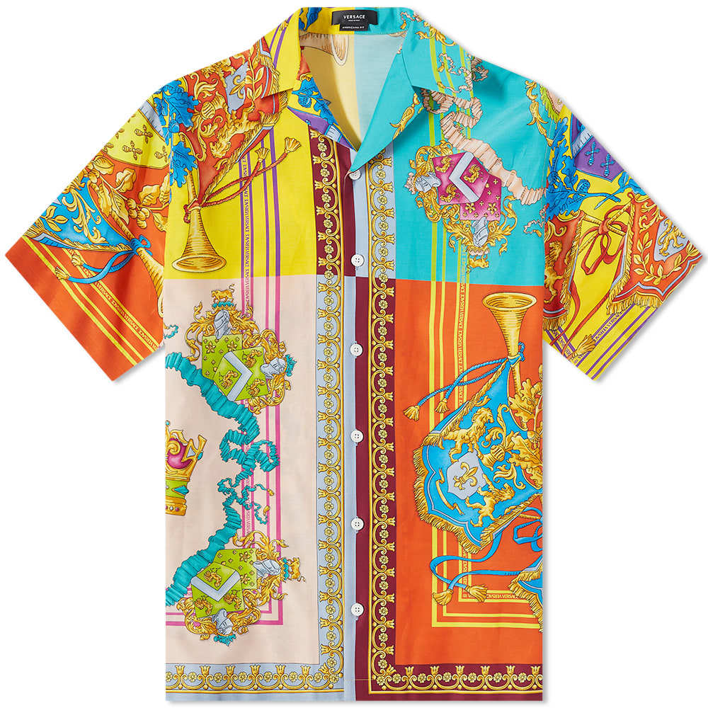 versace half sleeve shirt